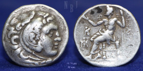 Kings of Macedon. Alexander III. Tetradrachm, struck posthumously in Chios, 16.76gm. VF & RR