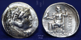 Seleukid Empire: Seleukos I Nikator Tetradrachm, 300-296/5 BC. Susa 16.83gm, Good F