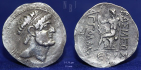 KINGS of CHARACENE. Apodakos AR Tetradrachm, Charax-Spasinu, SE 207, 14.36gm, Good VF