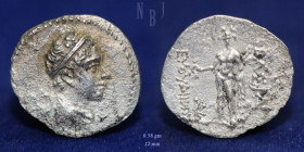 KINGS of BAKTRIA, EUTHYDEMOS II. Circa 185-180 BC, 0.58gm, VF