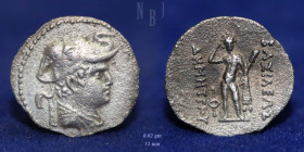 Greco-Bactrian, Demetrios I (c. 200-185 BC), AR Obol, 0.62gm, VF & R