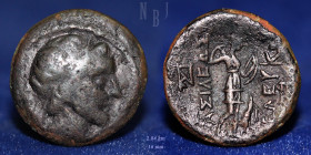 SELEUKID KINGS. Seleukos II. 244-226 BC. Æ Seleukia on the Tigris, 2.84gm, Good VF & R