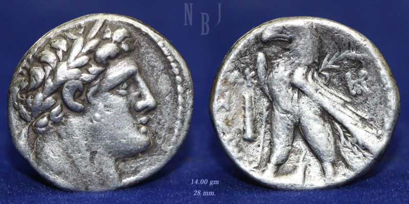 PHOENICIA, Tyre. 126/5 BC-AD 65/6. AR Shekel, (14gm, 28mm). Laureate head of Mel...