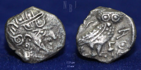 South Arabia: Qatabanian (3rd - 2nd cen. BC). AR Hemidrachm, 1.25gm, VF & RR