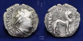YUEH-CHI. Sapadbizes, late 1st century BC. Silver Drachm, 1.38gm, Good F