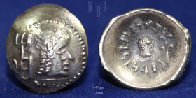 Arabia, Himyarite (mid-1st to mid-2nd cent. AD) silver unit, Raidan, 1.45gm, EF & R