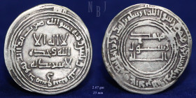 ABBASID: temp. al-Saffah, Silver Dirham, Dimashq 133h, 2.67gm, Good VF & R