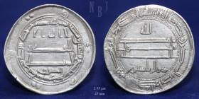 ABBASID: temp. al Ma'mun, Silver Dirham, Samarqand 199h, 2.99gm, EF