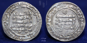 ABBASID: AL-MUTTAQI. Silver dirham. madinat al'salam 329h, 3.24gm, VF & R