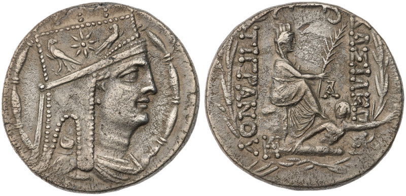 Kings of Armenia. Tigranes II. AR Tetradrachm (14.6 gr.), 95-56 BC. Tigranocerta...