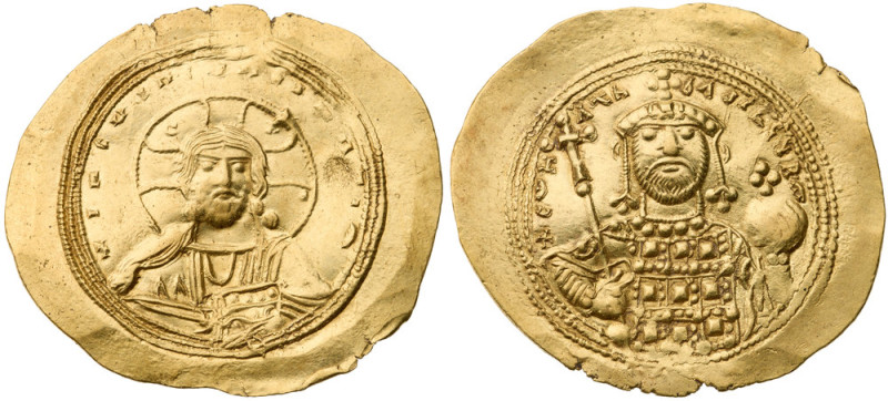 Constantine IX Monomachus. AV Histamenon Nomisma (4.5 gr.), AD 1042-1055. Consta...