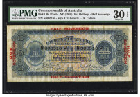 Australia Commonwealth of Australia 10 Shillings ND (1918) Pick 3b R3 PMG Very Fine 30 EPQ. An attractive and rare banknote that is seldom encountered...