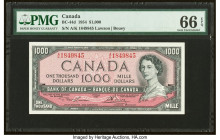 Canada Bank of Canada $1000 1954 BC-44d PMG Gem Uncirculated 66 EPQ. The Canadian $1000 banknote is especially popular due to its high face value and ...