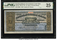 Canada St. John's, NF- Government Cash Note $2 1912-13 NF-10c PMG Very Fine 25. The 1912-13 series of Newfoundland Government notes are very popular, ...