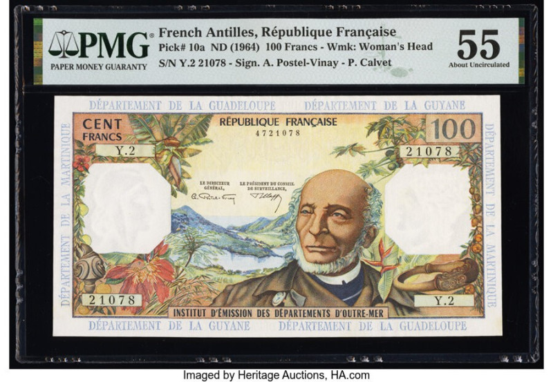 French Antilles Institut d'Emission des Departements d'Outre-Mer 100 Francs ND (...