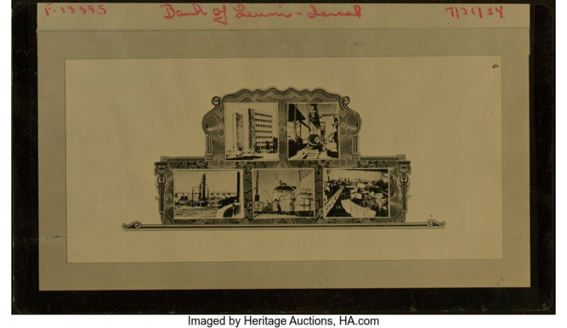 Israel Bank Leumi Le-Israel B.M. Archival Metal Die Plate. The first of two meta...