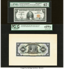 Dominican Republic Banco Central de la Republica Dominicana 1 Peso Oro ND (1947-54) Pick 60s Specimen PMG Superb Gem Unc 67 EPQ; El Salvador Banco Cen...