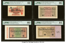 Germany Group lot of 6 Examples PMG Gem Uncirculated 66 EPQ (3); Choice Uncirculated 64 EPQ (2); Choice Uncirculated 64. 

HID09801242017

© 2022 Heri...