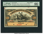 Guatemala Banco Americano de Guatemala 500 Pesos ND (1895-1925) Pick S115s Specimen PMG Gem Uncirculated 66 EPQ. Two POCs. 

HID09801242017

© 2022 He...