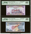 Iraq Central Bank of Iraq 50; 250 Dinars 2003 Pick 90s; 91as Two Specimen PMG Gem Uncirculated 66 EPQ (2). 

HID09801242017

© 2022 Heritage Auctions ...