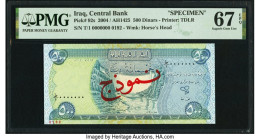 Iraq Central Bank of Iraq 500 Dinars 2004 / AH1425 Pick 92s Specimen PMG Superb Gem Unc 67 EPQ. 

HID09801242017

© 2022 Heritage Auctions | All Right...