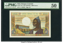 Mali Banque Centrale du Mali 1000 Francs ND (1970-84) Pick 13a PMG About Uncirculated 50. Pinholes are noted on this example. 

HID09801242017

© 2022...