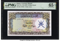 Oman Oman Currency Board 10 Rials Omani ND (1973) Pick 12a PMG Gem Uncirculated 65 EPQ. 

HID09801242017

© 2022 Heritage Auctions | All Rights Reserv...