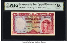 Portuguese India Banco Nacional Ultramarino 30 Escudos 2.1.1959 Pick 41 PMG Very Fine 25. 

HID09801242017

© 2022 Heritage Auctions | All Rights Rese...
