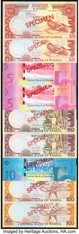 Samoa Central Bank of Samoa Group Lot of 17 Specimen Crisp Uncirculated. 

HID09...