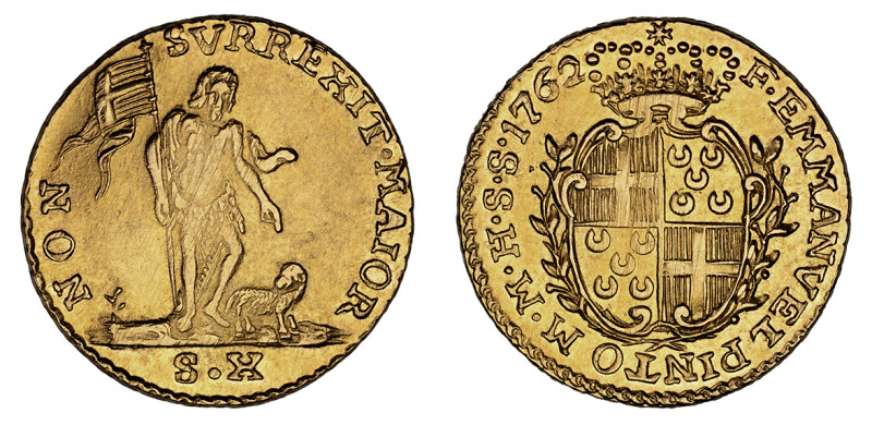 1762, 10 Scudi (Au), 

 Reasonably well struck; Lustrous with smooth and semi-fr...