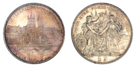 Switzerland Shooting Thalers, 1876, 5 Francs (Ag), Lausanne. Graded MS 64  by NGC.