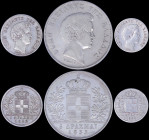 GREECE: Lot of 3 coins in silver (0,900) composed of 1 Drachma (1832) (type I), 5 Drachmas (1833) (type I) & 1/2 Drachma (1834 A) (type I). Inside sla...