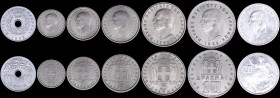 GREECE: Mintstate set (1965) composed of 10 Lepta, 50 Lepta, 1 Drachma, 2 Drachmas, 5 Drachmas, 10 Drachmas & 20 Drachmas. The 50 Lepta coin is proble...