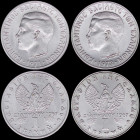 GREECE: Lot of 4 coins in copper-nickel composed of 2x 1 Drachma (1971) (type II) and 2x 1 Drachma (1973) (type II) (both with large head). (Hellas 22...