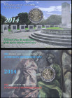 GREECE: Lot of 2 commemorative coins of 2 Euro (2014) (type II). Inside blisters issued by the Bank of Greece. (Hellas E.8.14a+E.8.14b). Brilliant Unc...