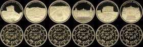 GREECE: Lot composed of 6 coins composed of 4x 100 Euro (2003) & 2x 100 Euro (2004) in gold (0,999) from Athens 2004 Olympics sets. Inside capsules. (...