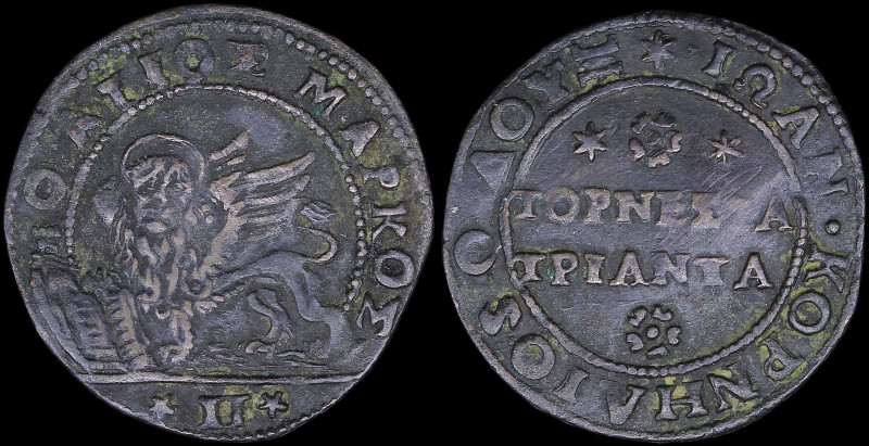 GREECE: ITALIAN STATES / VENICE (CRETE): 2 Soldi (=30 Tornesi) (1625-1629) in co...