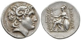 KINGS of THRACE. Lysimachos. 305-281 BC. AR Tetradrachm (30mm, 17 g). Pergamon mint. Struck circa 287-282 BC. Diademed head of the deified Alexander r...