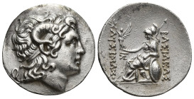 KINGS of THRACE, Macedonian. Lysimachos. 305-281 BC. AR Tetradrachm (28mm, 16.8 g). Uncertain mint. Diademed head of the deified Alexander right, with...