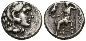 Alexander III 'the Great'. 312-281 BC. AR Tetradrachm (23mm, 16.6 g). In the name and types of Alexander III of Macedon. Head of Herakles right, weari...