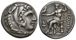 KINGS OF MACEDON. Alexander III 'the Great' (336-323 BC). Tetradrachm. (24.9mm, 16.9 g) Amphipolis. Obv: Head of Herakles right, wearing lion skin. Re...