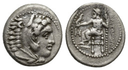 KINGS OF MACEDON. Alexander III 'the Great', 336-323 BC. Drachm (Silver, 18mm, 4.2 g), Miletos, struck by Asandros under Philip III, circa 323-319 BC....
