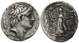 Seleucid Kingdom. Antiochus VII. 138-129 BC. Tetradrachm, (30mm, 16.1 g) Antioch on the Orontes, c. 129 BC. Obv: Diademed head of Antiochus VII right,...