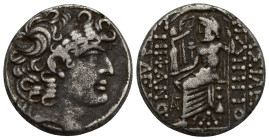 Philippos I. Philadelphos AR Tetradrachm Seleukid kings. Philippos I. Philadelphos (95-83 BC). AR Tetradrachm (25mm, 15.3 g), uncertain mint. Obv. BAΣ...