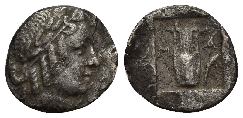 LYCIA, Lycian League, Masikytes (Circa 42 BC) AR Hemidrachm (14mm, 1.3 g) Obv: L...