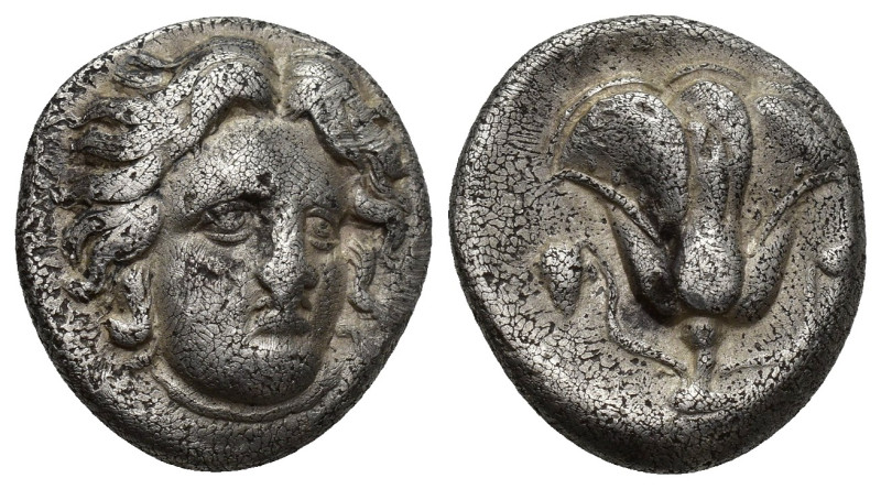 Islands off Caria. Rhodos circa 316-304 BC. Didrachm AR (19mm, 6.7 g) Head of He...