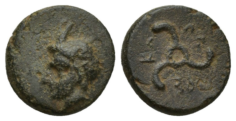 DYNASTS OF LYCIA. Perikles (Circa 380-360 BC). Ae. (13mm, 2.2 g) Obv: Horned hea...