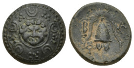 MACEDONIAN KINGDOM. Alexander III the Great (336-323 BC). AE half-unit (16mm, 4.7 g). Early posthumous issue of Salamis, ca. 323-315 BC. Macedonian sh...