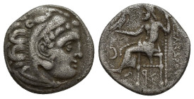 KINGS OF MACEDON. Alexander III 'the Great', 336-323 BC. Drachm (Silver, 17mm, 4.3 g), Kolophon, struck by Antigonos I Monophthalmos, circa 310-301. H...