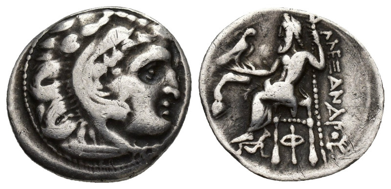 Kingdom of Macedon, Alexander III 'the Great' AR Drachm. (17mm, 4.2 g) Kolophon,...